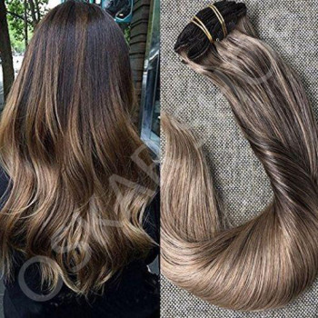 Extensii Clip-On DeLuxe Extreme Balayage #1B #20