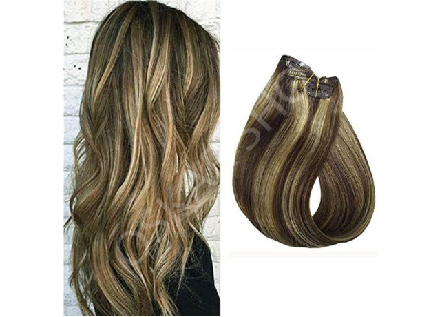 Extensii Clip-On DeLuxe Extreme Balayage Suvitat #4 #613
